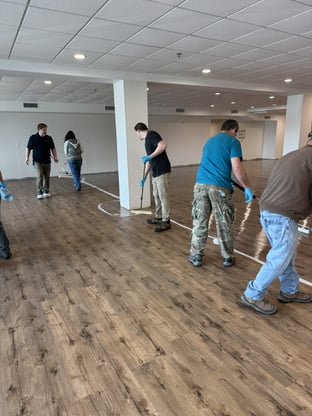 Refuge Matte LVT Applying EPIC 3